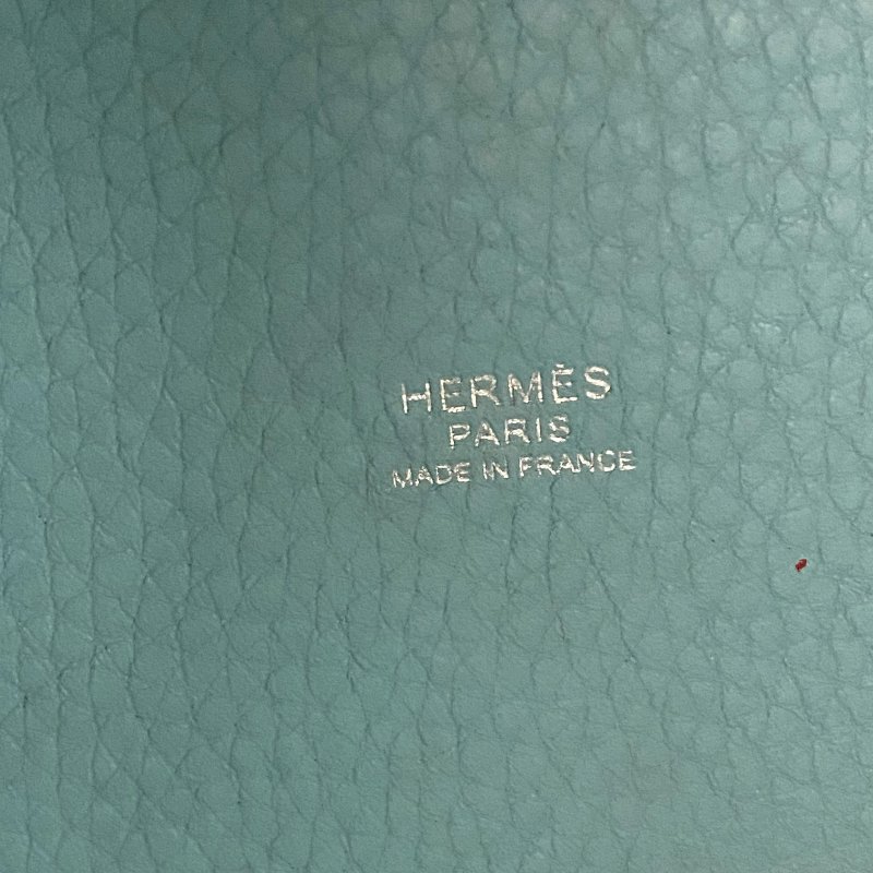 △ Hermes 愛馬仕 3P Blue Atoll Clemence Calfskin Palladium Plated Metal Picotin 22 Hand Bag Stamp T 環礁藍色粒紋小牛皮鍍鈀金屬手袋T刻 - 257023680-15