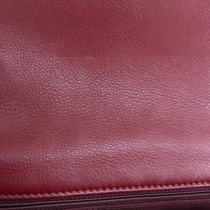 △ Chanel 香奈兒 Wine Red Lambskin Gold Tone Metal Rock The Corner Single Flap Shoulder Bag No.25 酒紅色小羊皮金色金屬鎖鏈肩背袋No.25 - 257023857-18