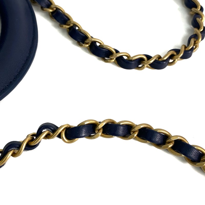 △ Chanel 香奈兒 Navy Caviar Skin Gold Tone Metal Chain 2 Way Bag AS1359 No.29 深藍色粒紋小牛皮金色金屬鎖鏈兩用袋No.29 - 257023023-13