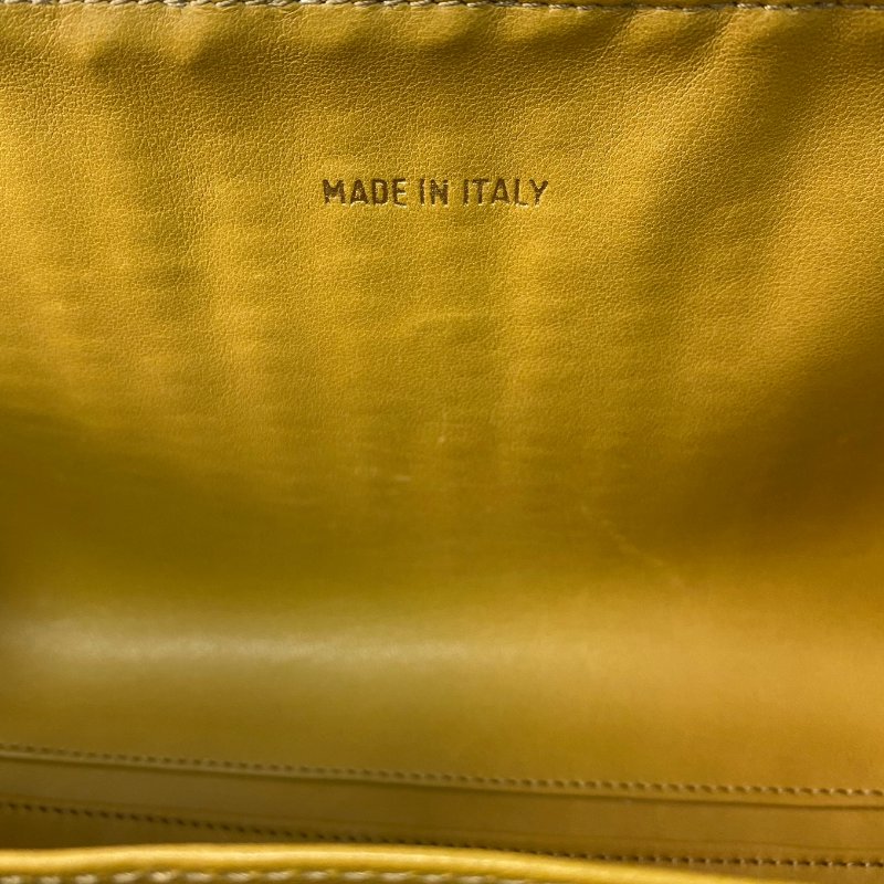 △ Chanel 香奈兒 Curry Yellow Raffia Gold Tone Metal Wicker Chain Shoulder Bag No.6 咖喱黃色拉菲草金色金屬鎖鏈肩背袋No.6 - 257022415-21