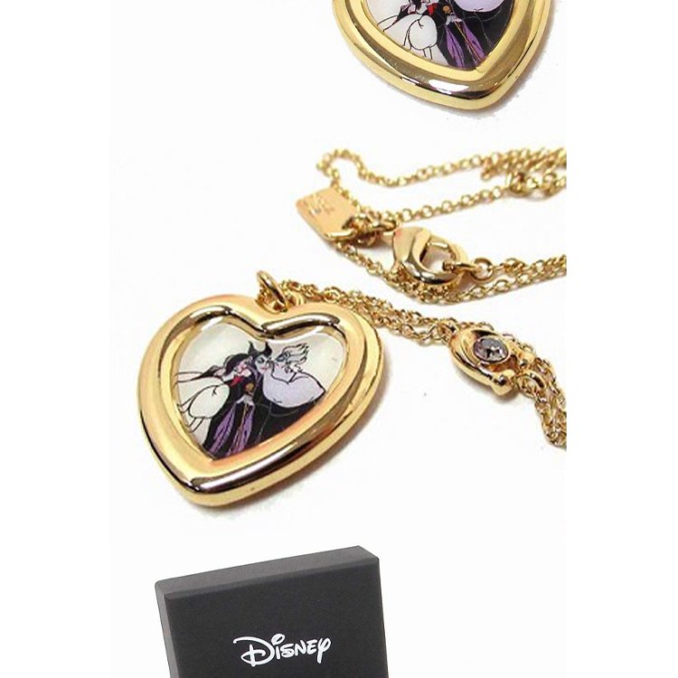 【COACH】迪士尼聯名款反派組愛心造型金屬項鍊-3