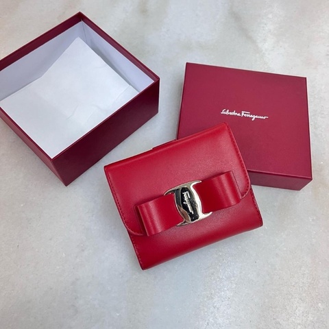 Ferragamo Rainbow red wallet