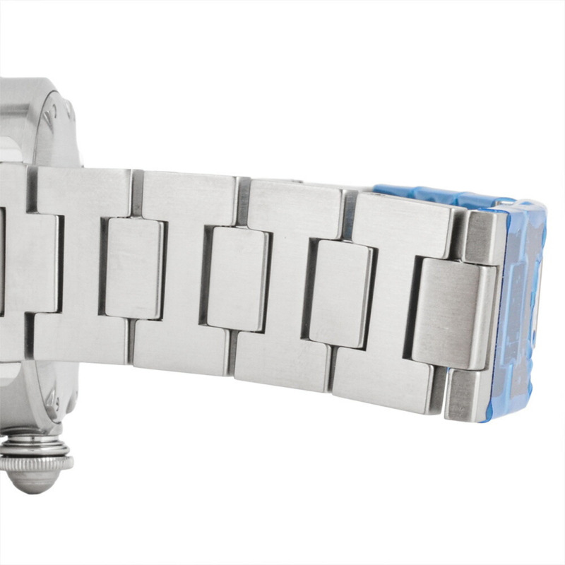 卡地亞 Pasha C Meridian GMT 自動腕錶，銀色錶盤，不鏽鋼錶殼，男士，W31078M7，2377-6