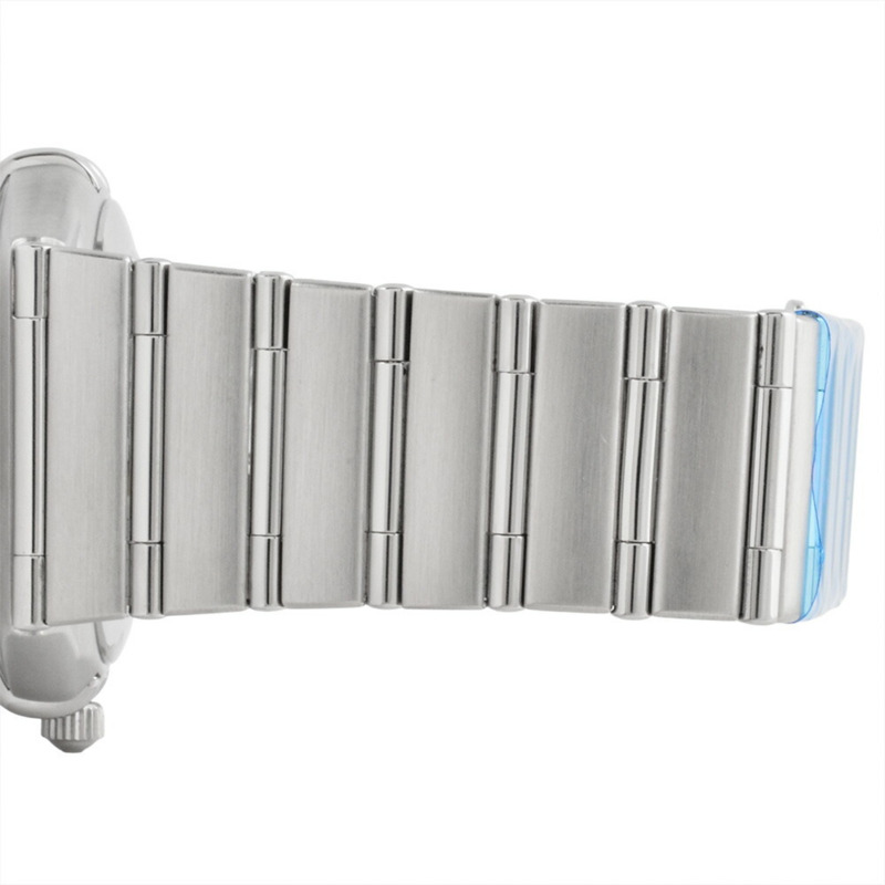 歐米茄星座系列日期顯示自動腕錶，銀色錶盤，不鏽鋼錶殼，男士款-6