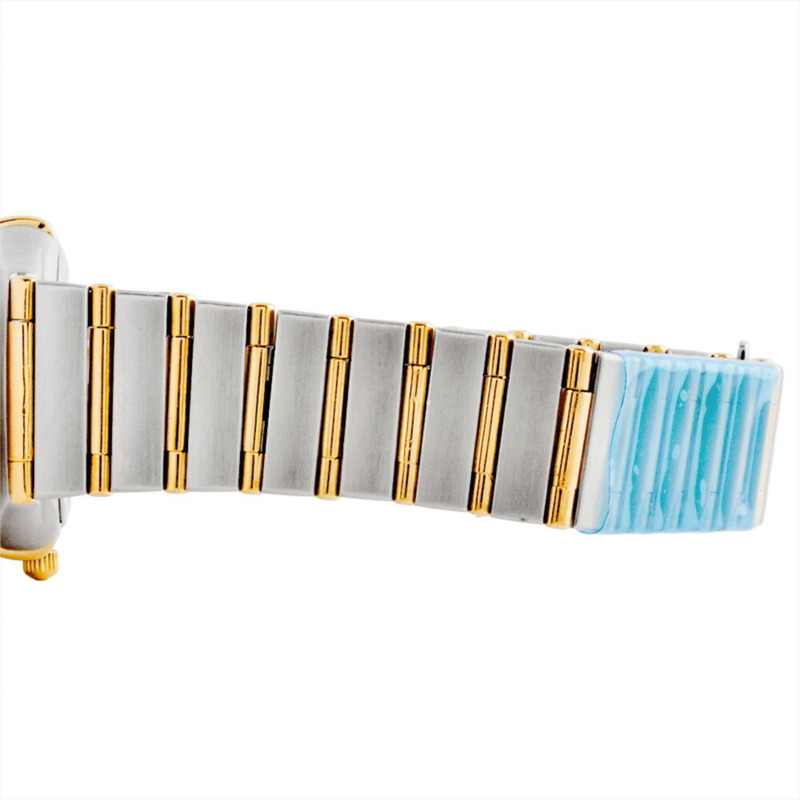 歐米茄 1272.70 星座系列石英腕錶，貝殼錶盤，雙色黃金不鏽鋼錶殼，女士款-6