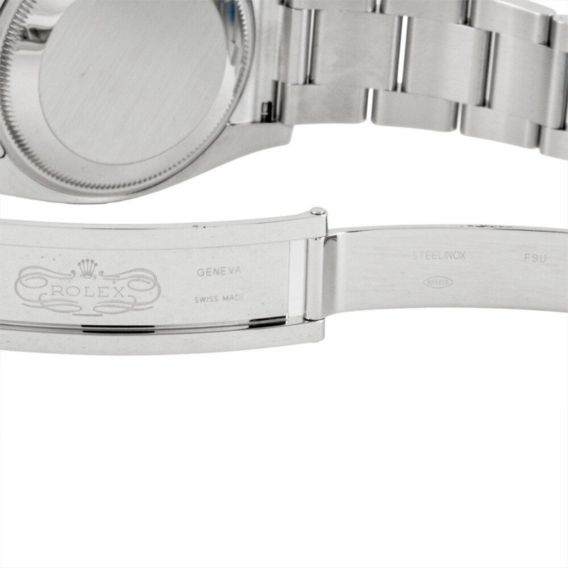 勞力士蠔式恆動34自動腕錶，114200，紫色錶盤，不鏽鋼，男款-5