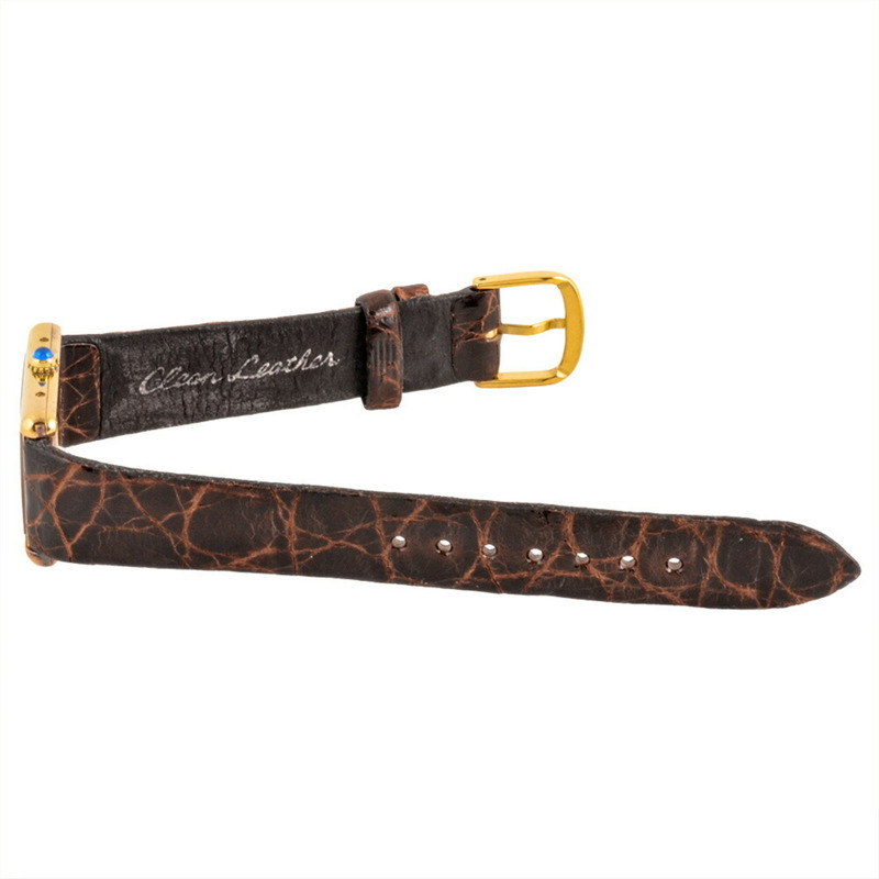 卡地亞 Must Tank LM 鍍金腕錶 590001，石英機芯，象牙色錶盤，女士款-5