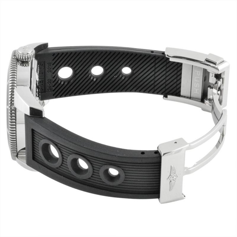 百年靈超級海洋文化系列46自動腕錶，海軍藍錶盤，不鏽鋼錶殼，男款，A17320-5