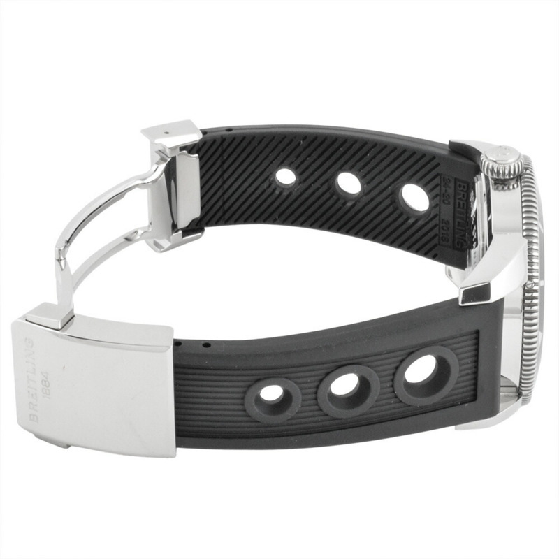 百年靈超級海洋文化系列46自動腕錶，海軍藍錶盤，不鏽鋼錶殼，男款，A17320-6