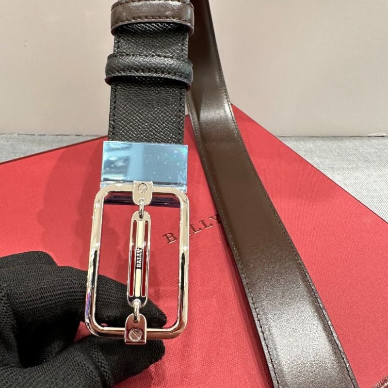 Bally Embossed Leather(Size 110) Wallet & Belt Gift Box for Men in Black/Brown - 6230622-F080-3