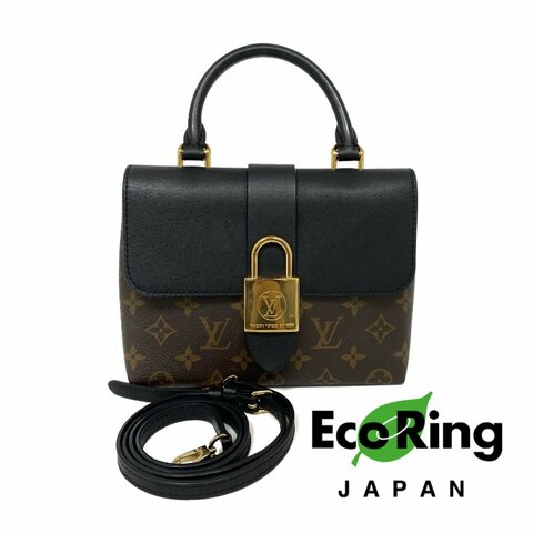 △ Louis Vuitton 路易威登 Brown, Black Calfskin Coated Canvas Monogram 2Way Bag M44141 啡色, 黑色小牛皮塗層帆布經典花紋兩用袋 M44141 -257023538