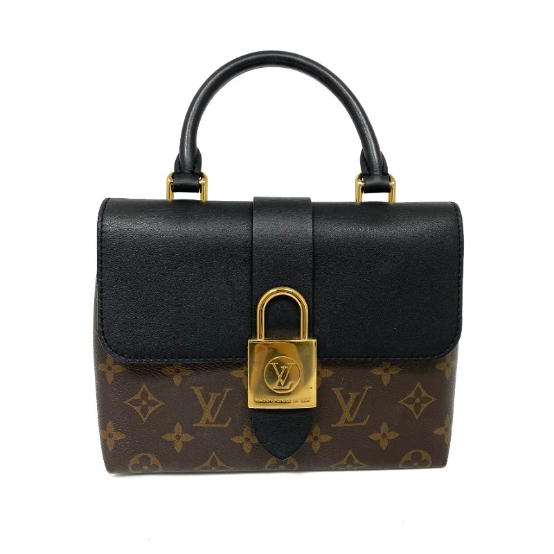 △ Louis Vuitton 路易威登 Brown, Black Calfskin Coated Canvas Monogram 2Way Bag M44141 啡色, 黑色小牛皮塗層帆布經典花紋兩用袋 M44141 -257023538-1