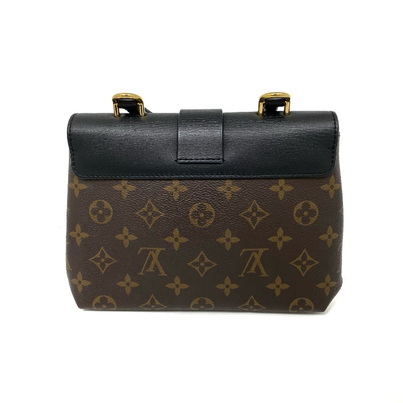 △ Louis Vuitton 路易威登 Brown, Black Calfskin Coated Canvas Monogram 2Way Bag M44141 啡色, 黑色小牛皮塗層帆布經典花紋兩用袋 M44141 -257023538-2