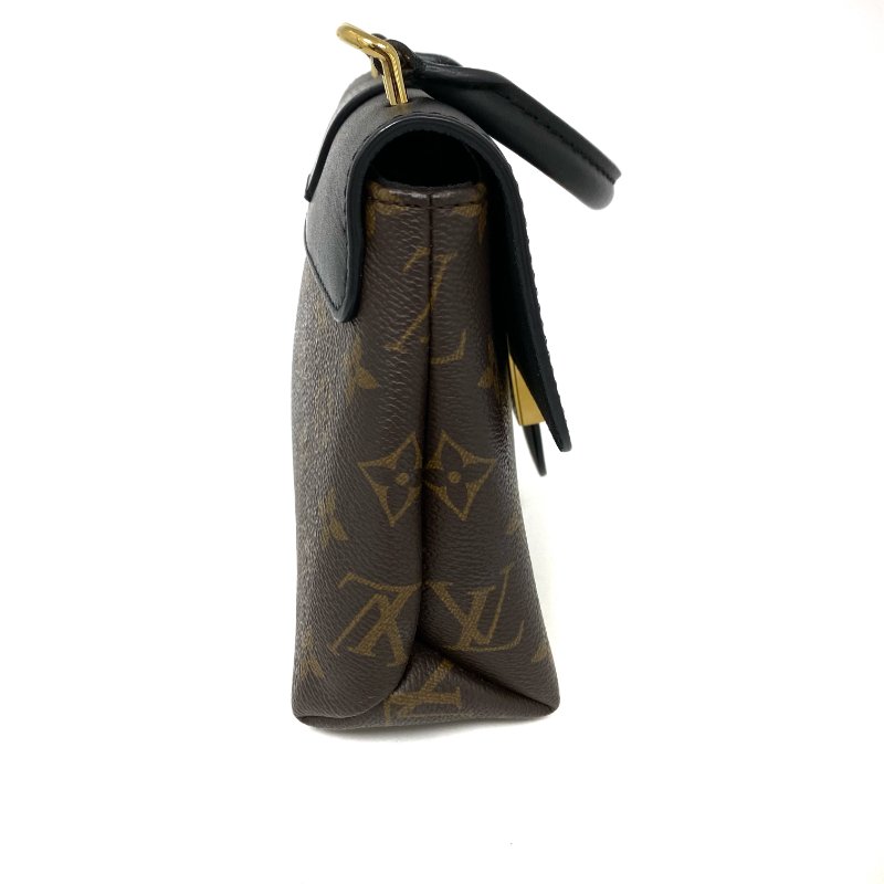 △ Louis Vuitton 路易威登 Brown, Black Calfskin Coated Canvas Monogram 2Way Bag M44141 啡色, 黑色小牛皮塗層帆布經典花紋兩用袋 M44141 -257023538-3