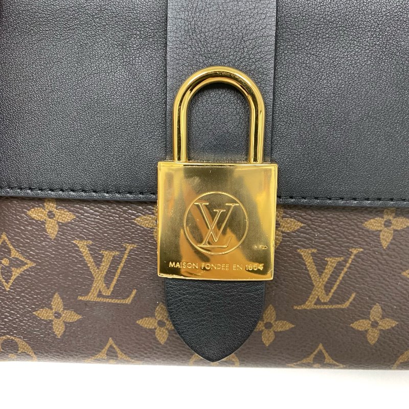 △ Louis Vuitton 路易威登 Brown, Black Calfskin Coated Canvas Monogram 2Way Bag M44141 啡色, 黑色小牛皮塗層帆布經典花紋兩用袋 M44141 -257023538-7