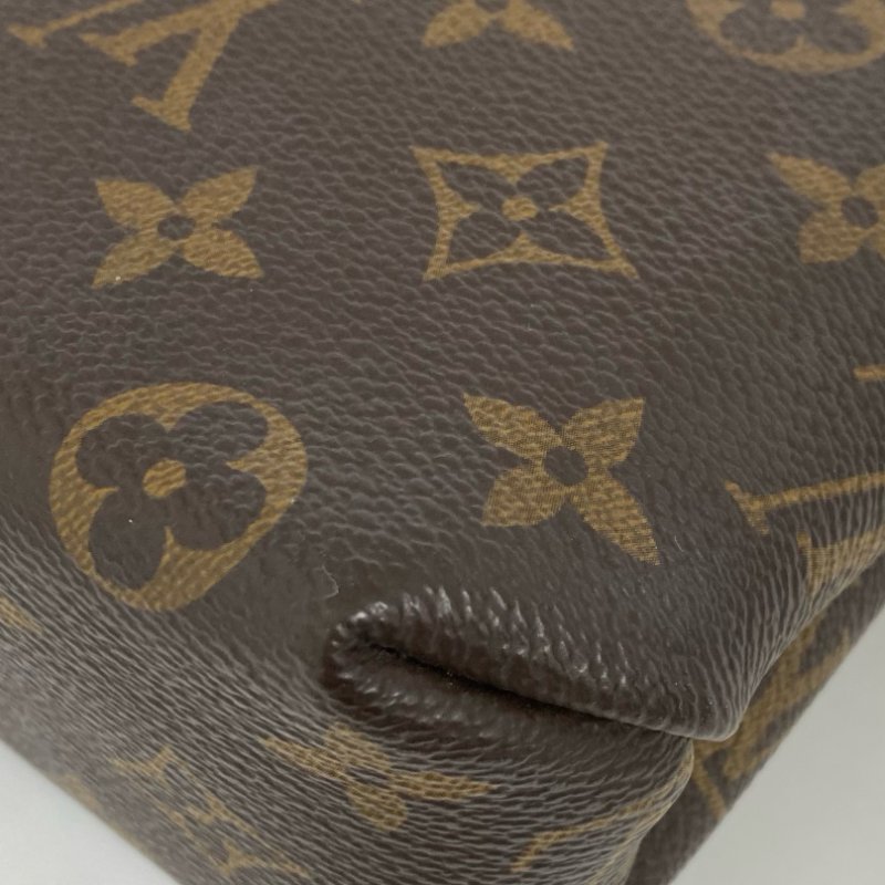 △ Louis Vuitton 路易威登 Brown, Black Calfskin Coated Canvas Monogram 2Way Bag M44141 啡色, 黑色小牛皮塗層帆布經典花紋兩用袋 M44141 -257023538-12