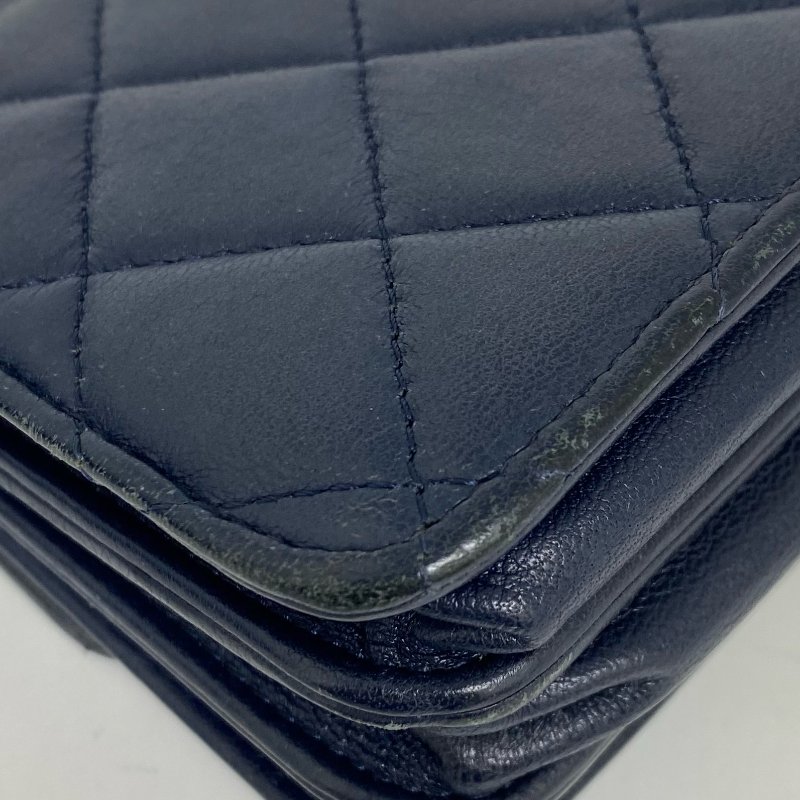 △ Chanel 香奈兒 Navy Lambskin Gold Tone Metal Chain 2Way Bag AP2845 深藍色小羊皮金色金屬鏈條兩用袋 AP2845 -257023335-13