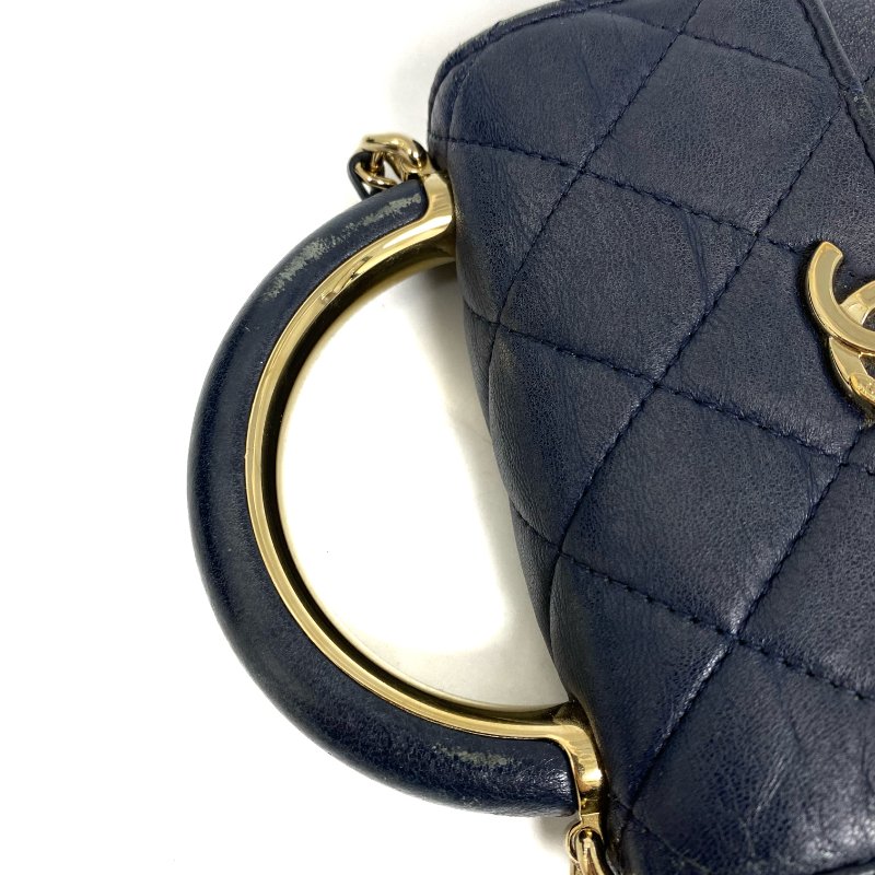△ Chanel 香奈兒 Navy Lambskin Gold Tone Metal Chain 2Way Bag AP2845 深藍色小羊皮金色金屬鏈條兩用袋 AP2845 -257023335-14