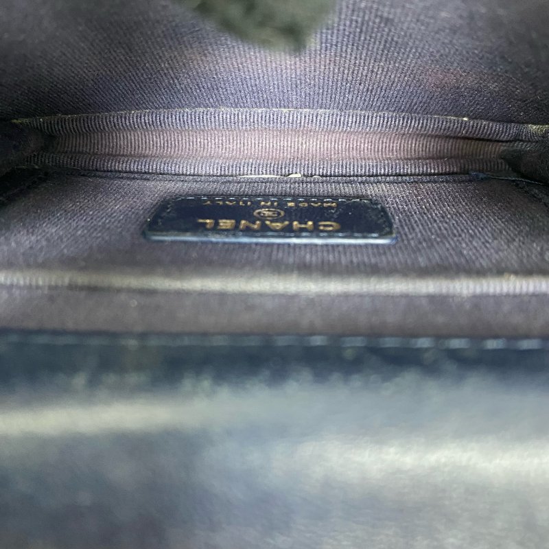 △ Chanel 香奈兒 Navy Lambskin Gold Tone Metal Chain 2Way Bag AP2845 深藍色小羊皮金色金屬鏈條兩用袋 AP2845 -257023335-19