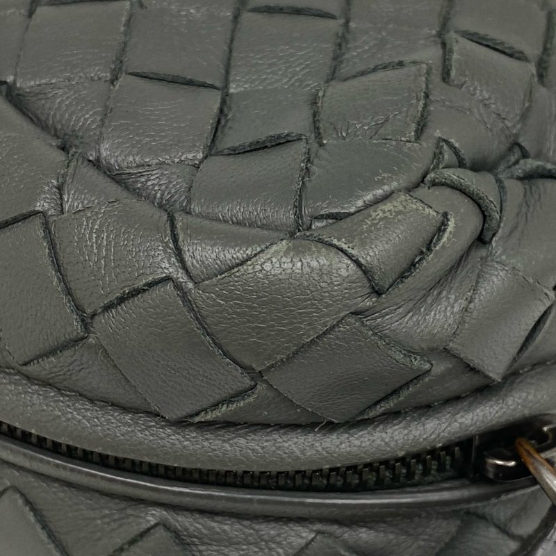 ☆ Bottega Veneta 寶緹嘉 Gray Lambskin Chain Shoulder Bag 灰色小羊皮鏈條肩背袋 - 257023789-11