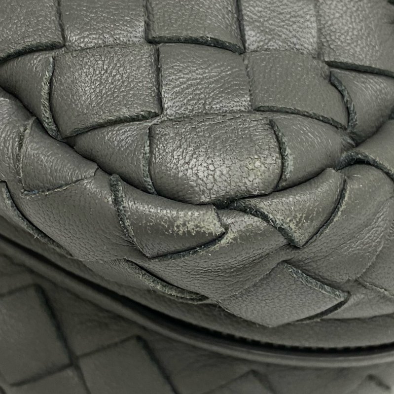 ☆ Bottega Veneta 寶緹嘉 Gray Lambskin Chain Shoulder Bag 灰色小羊皮鏈條肩背袋 - 257023789-12