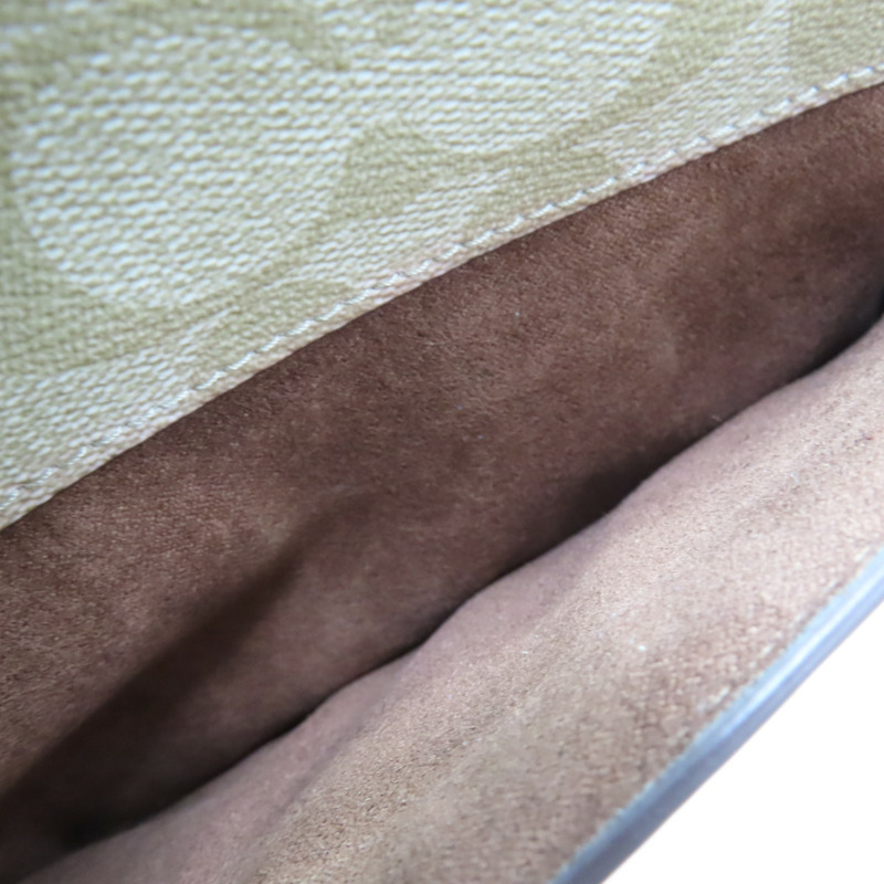 卡其色 帆布 牛皮 Brynn Flap Crossbody 肩背包 CA529【COACH 寇馳】 CA529-6