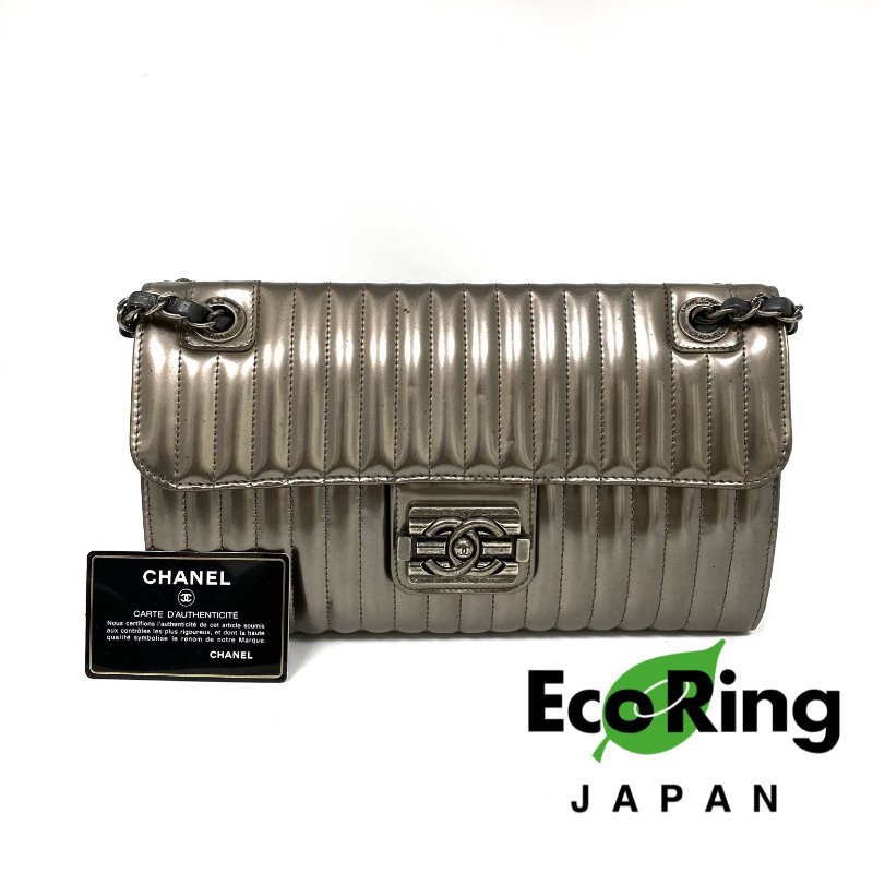 △ Chanel 香奈兒 Bronze Smooth Calfskin Ruthenium-Finish Metal Chain Shoulder Bag No.16 A67183 銅色光滑小牛皮鍍釕金屬鏈條肩背袋 No.16 A67183 -257023311-0