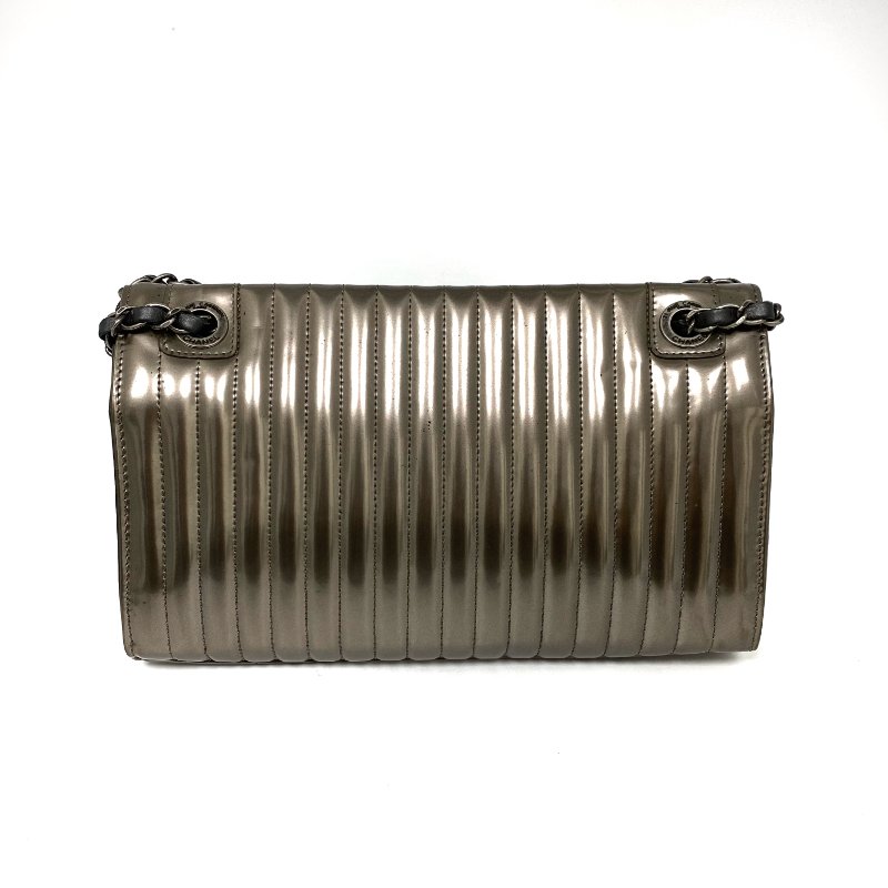 △ Chanel 香奈兒 Bronze Smooth Calfskin Ruthenium-Finish Metal Chain Shoulder Bag No.16 A67183 銅色光滑小牛皮鍍釕金屬鏈條肩背袋 No.16 A67183 -257023311-2