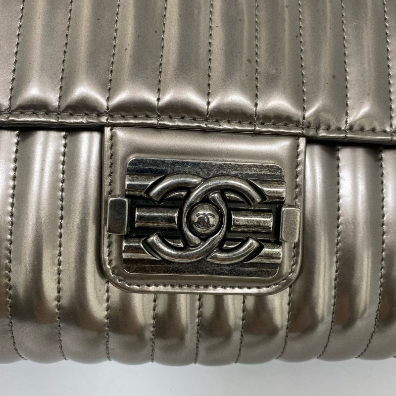 △ Chanel 香奈兒 Bronze Smooth Calfskin Ruthenium-Finish Metal Chain Shoulder Bag No.16 A67183 銅色光滑小牛皮鍍釕金屬鏈條肩背袋 No.16 A67183 -257023311-6