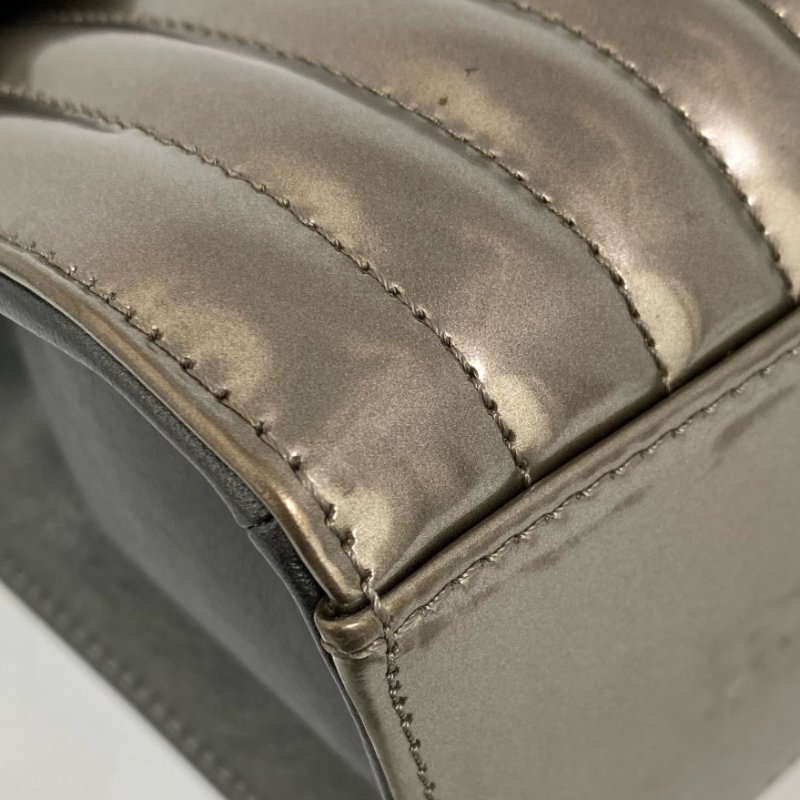 △ Chanel 香奈兒 Bronze Smooth Calfskin Ruthenium-Finish Metal Chain Shoulder Bag No.16 A67183 銅色光滑小牛皮鍍釕金屬鏈條肩背袋 No.16 A67183 -257023311-12