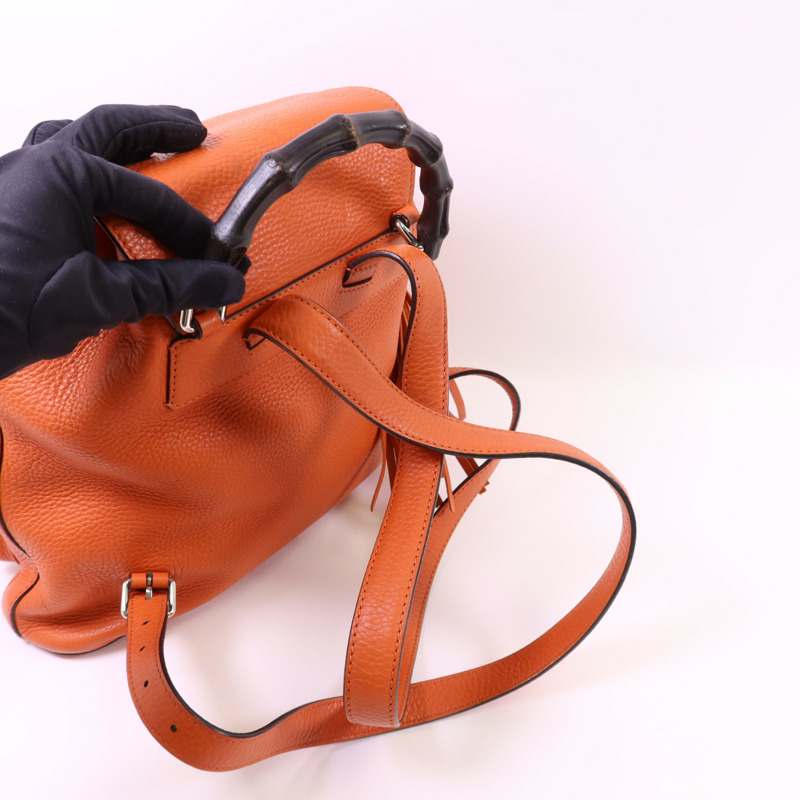 GUCCI 牛皮皮革Backpack銀扣背包-4