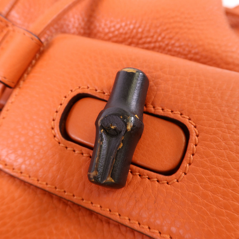 GUCCI 牛皮皮革Backpack銀扣背包-17