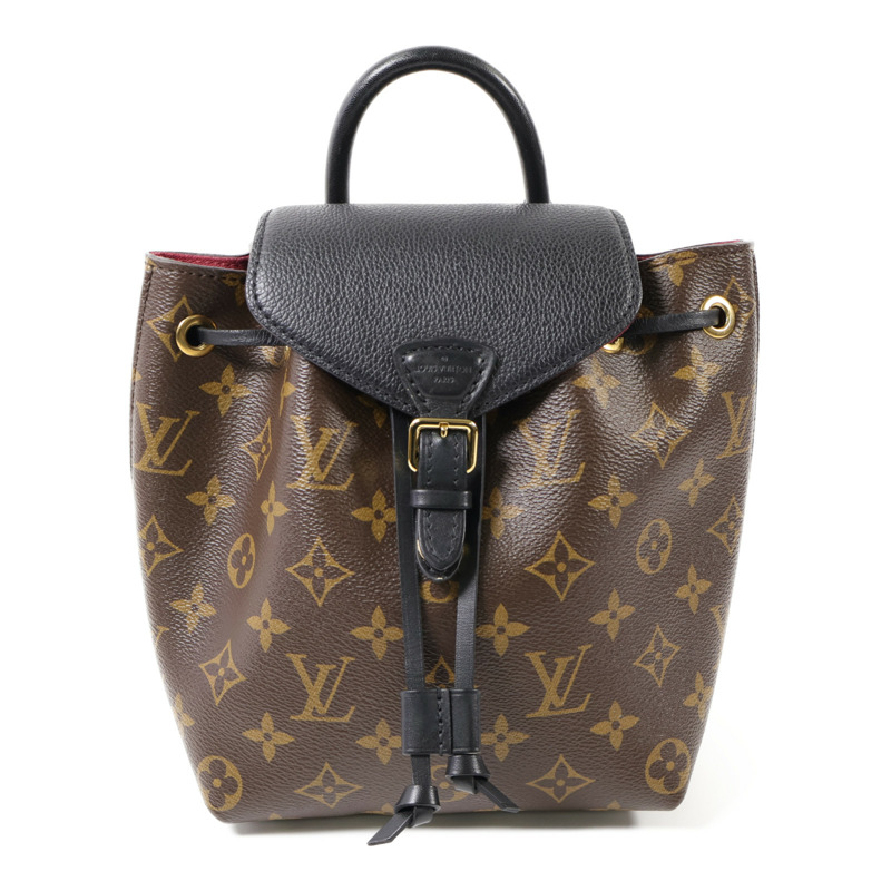 LOUIS VUITTON Monogram Montsouris BB金扣背包-0