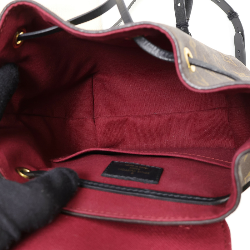 LOUIS VUITTON Monogram Montsouris BB金扣背包-12