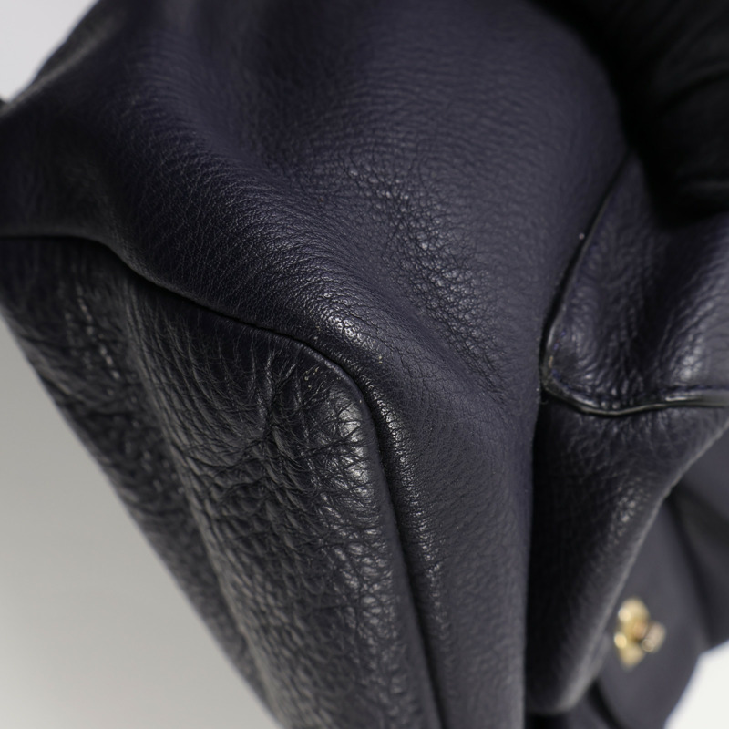 COACH 牛皮皮革Backpack銀扣背包-9