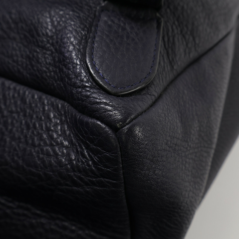 COACH 牛皮皮革Backpack銀扣背包-12