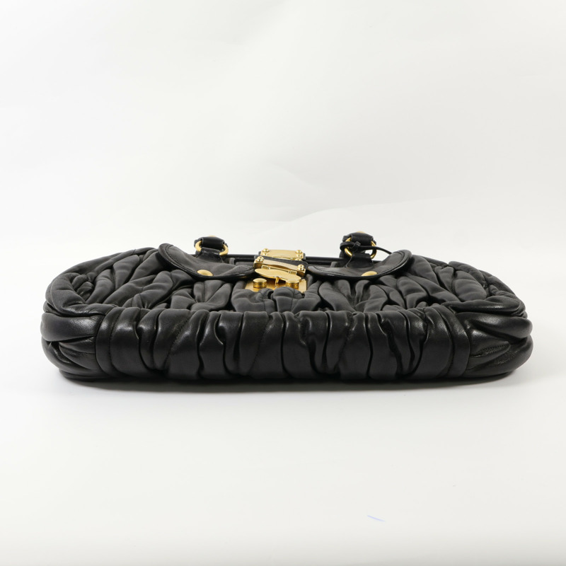 Miu Miu 羊皮皮革Tote Bag金扣手挽袋-4