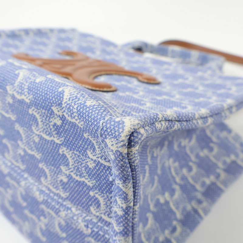 CELINE 帆布Small Cabas Thais金扣手挽肩背兩用袋-7