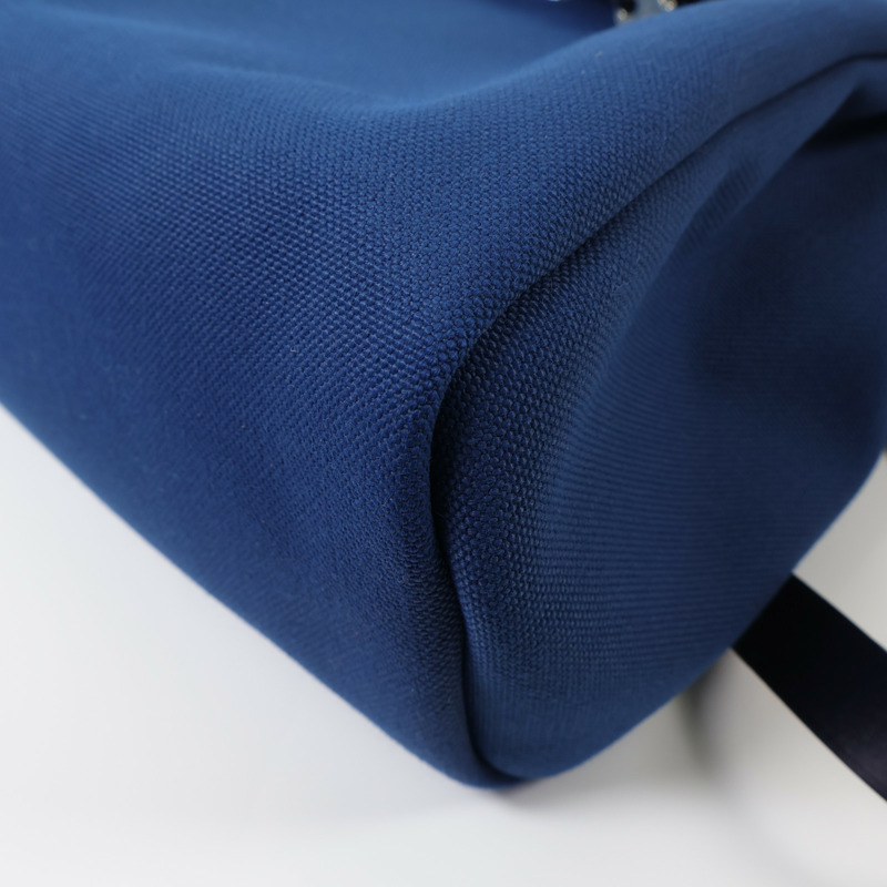 HERMES 帆布Herbag PM手挽肩背兩用袋Bleu Outremer-7