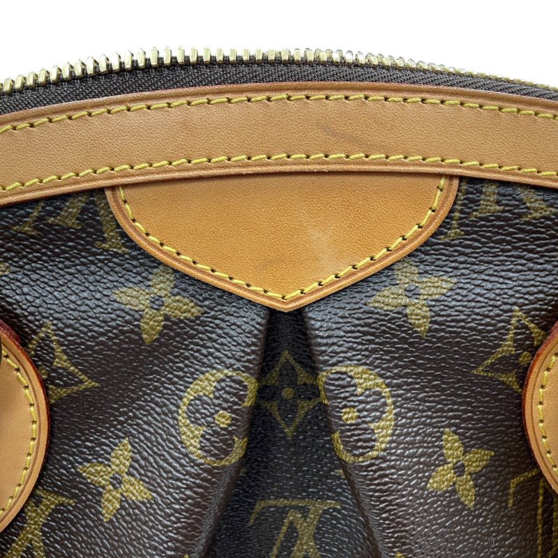 LOUIS VUITTON 路易威登 TIVOLI PM 手提包 PVC帆布 老花 棕色 金釦-11