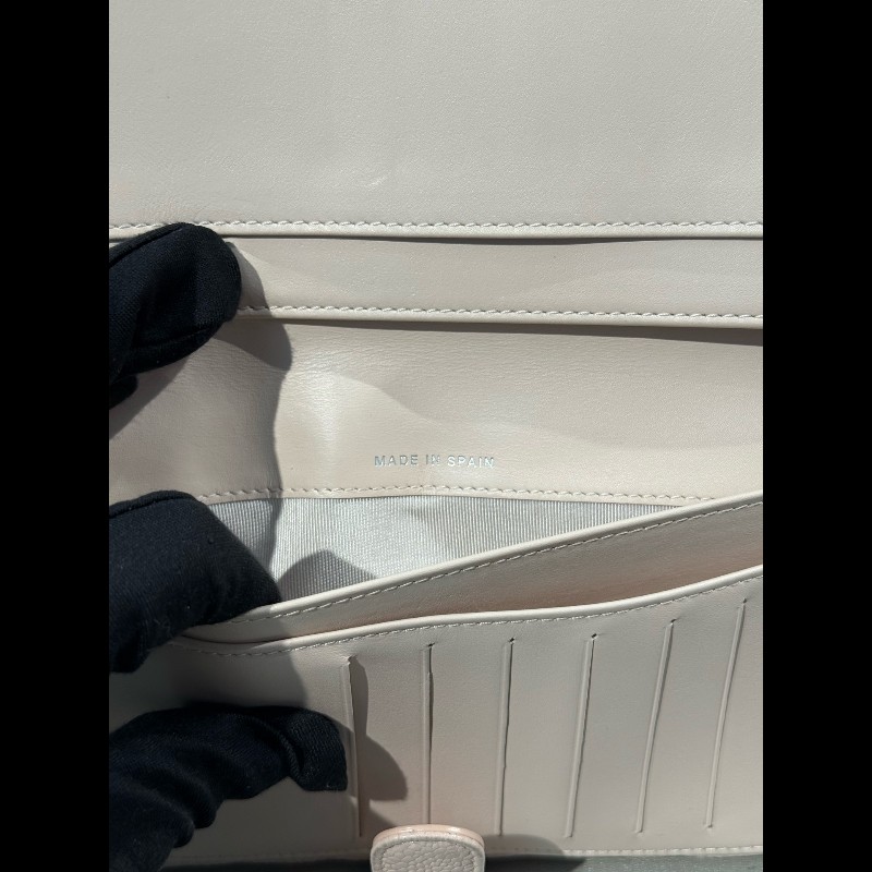 Chanel 櫻花粉色荔枝紋牛皮長款銀包 長夾-17