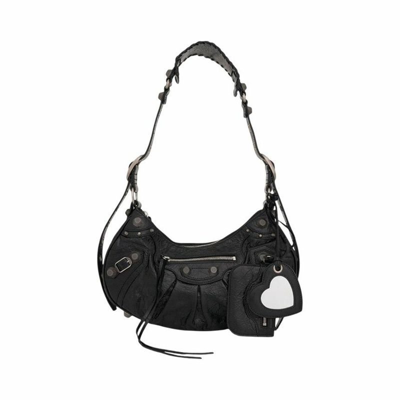 BALENCIAGA Lecagol 黑色小號單肩包 671307 1VG9Y 1000-0