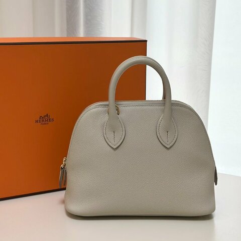 HERMES Mini bolide - 冰川白金 U