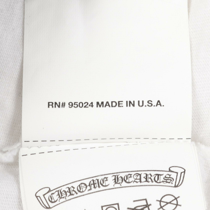 鉻心 CH 馬蹄鐵多色印花T卹 純棉 白色 二手 男款-4