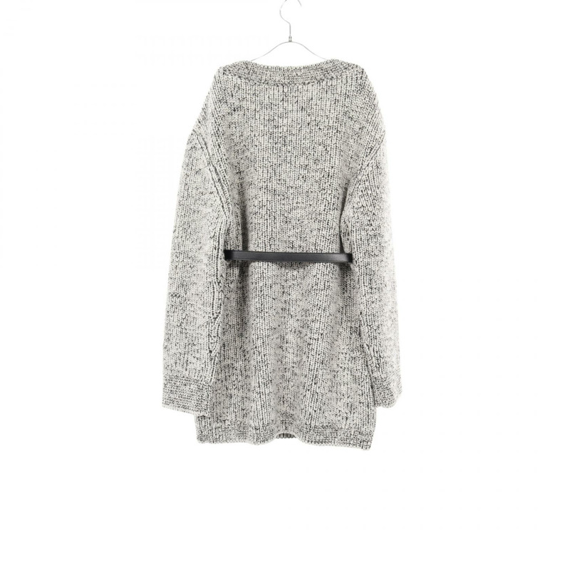 路易威登 (LOUIS VUITTON) RW232WB DPK FPKL99 羊毛連身裙，白色/黑色，二手，女款 S 碼-1