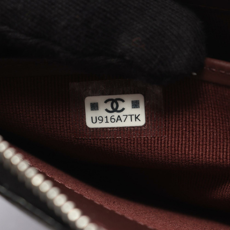 香奈兒 (CHANEL) Matelasse Classic 長拉鍊皮夾 AP0242 黑色皮革 SHW 二手-4