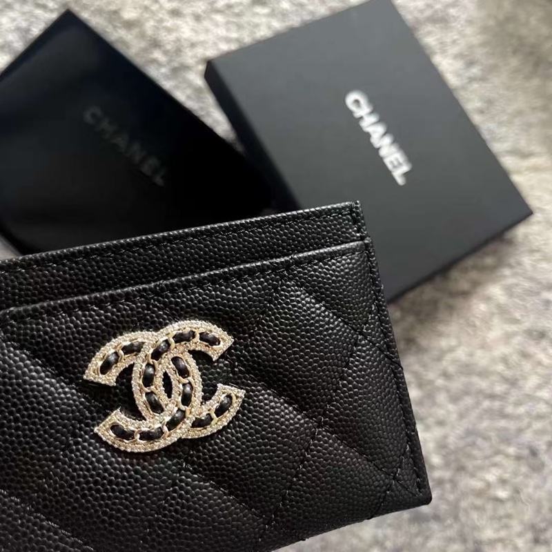 💗香緹國際精品💗 Chanel 22s 荔枝牛卡夾 保卡32開-0