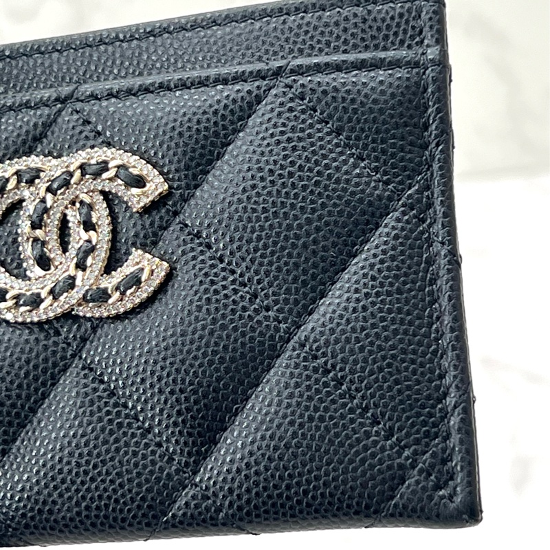 💗香緹國際精品💗 Chanel 22s 荔枝牛卡夾 保卡32開-7