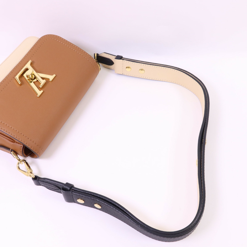 LOUIS VUITTON 牛皮皮革Lockme Tender金扣肩背袋-4