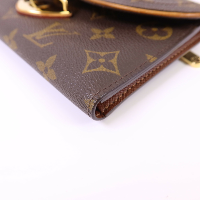 LOUIS VUITTON Monogram Portefeuille Eugenie金扣長錢包-10